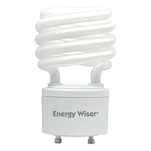 Bulbrite CF18WW/GU24/E 18 Watt Energy Wiser Compact Fluorescent T3 Coil, Twist and Lock GU24 Base, Warm White, 75 Watt Equivalent - Cheap-Us