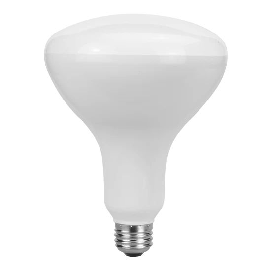 Luxrite LED BR40 Reflector Light Bulb, 14W, 1100 Lumens, 3500K - Natural, 80 CRI, Frosted White Finish, Dimmable, Pack of 5 (LR31822) - Cheap-Us
