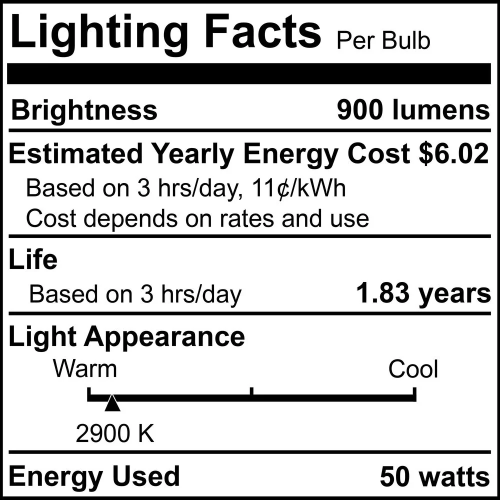 BULBRITE HALOGEN T4 MINI-CANDELABRA SCREW (E11) 50W DIMMABLE LIGHT BULB 2900K/SOFT WHITE 5PK (610052) - Cheap-Us