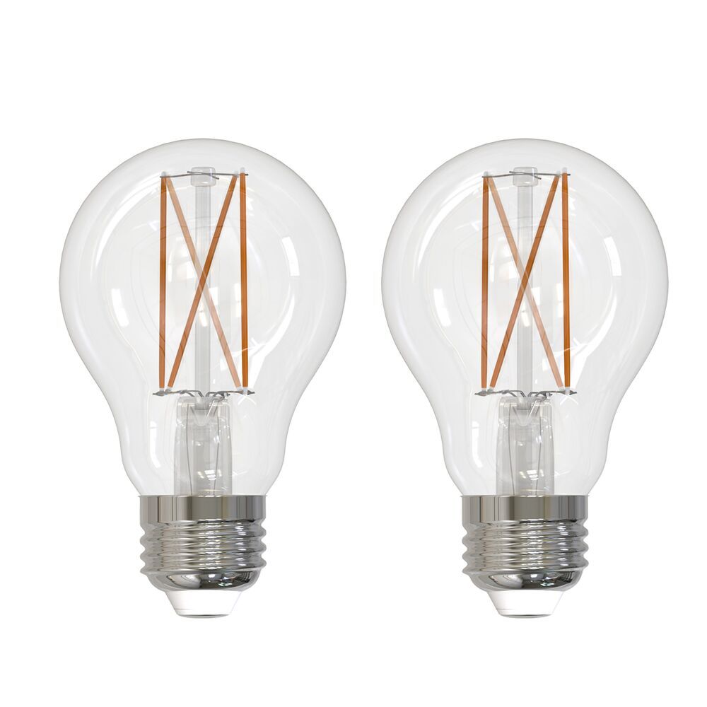 BULBRITE LED A19 MEDIUM SCREW (E26) 8.5W FULLY COMPATIBLE DIMMING FILAMENT LIGHT BULB 2700K/WARM WHITE 60W INCANDESCENT EQUIVALENT 2PK (774140) - Cheap-Us