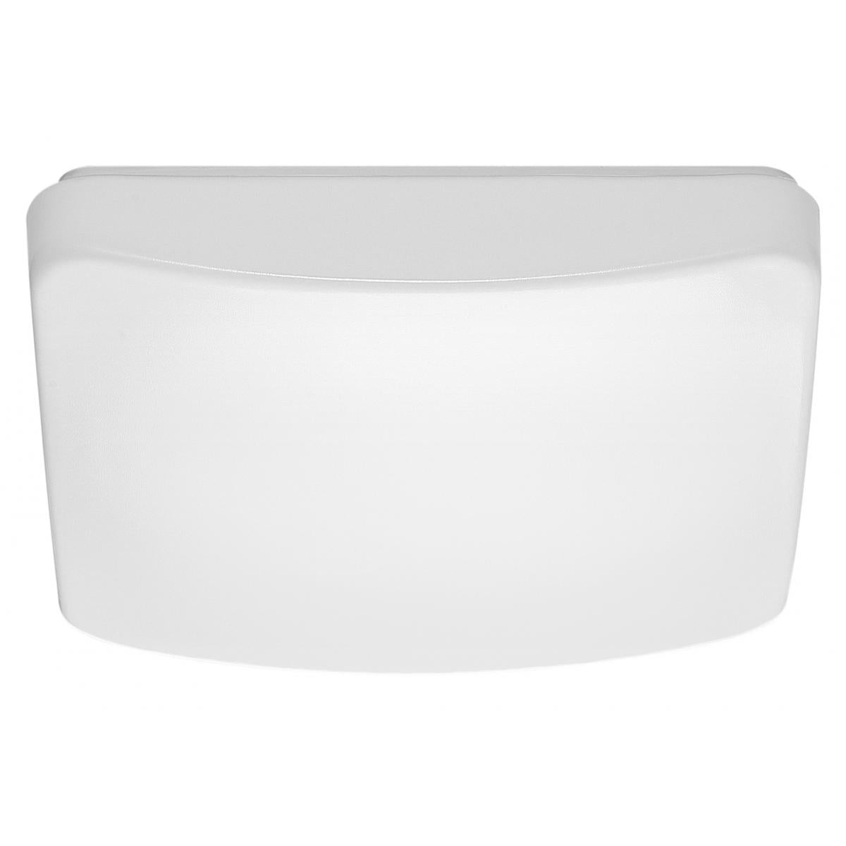 Satco Nuvo LED 11/14/19-inch Acrylic Round/Square Flush Mount Fixture White Finish. Adjustable Color W/ Sensor. CCT Selectable - Cheap-Us