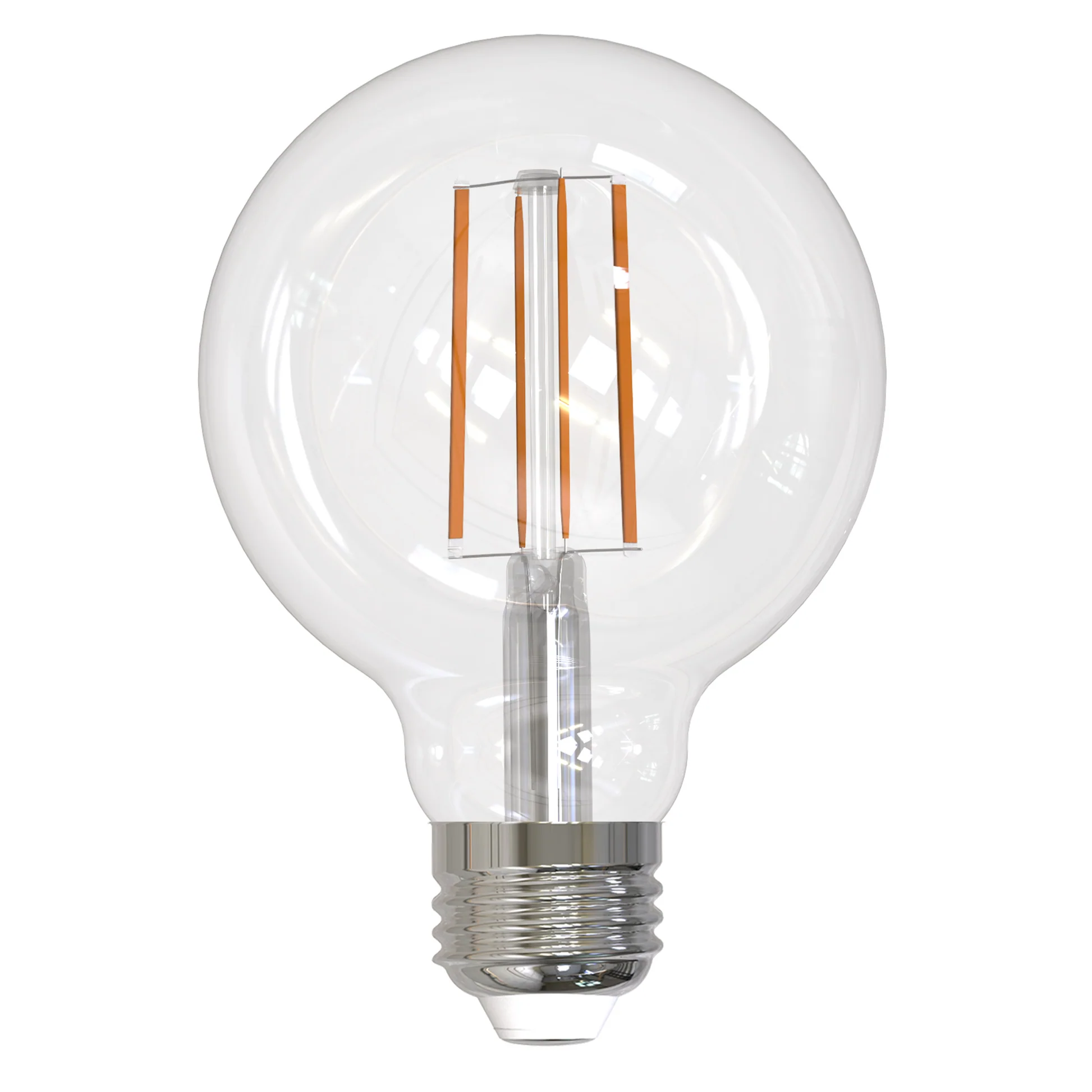 Bulbrite LED Filament 13 Watt Dimmable G25 Light Bulbs with a Clear Finish and Medium (E26) Base - 2700K (Warm White Light), 1400 Lumens - Cheap-Us