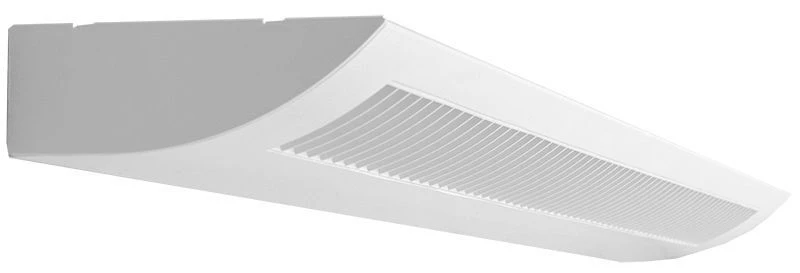 Westgate  4Ft Decorative Perforated And Louver Wall Light 50W Direct Indirect 3Cct, Commercial Indoor Lighting, 50W, 5500 Lumens, 3000K/4000K/5000K, White Finish, 0~10V Dimmable - Cheap-Us