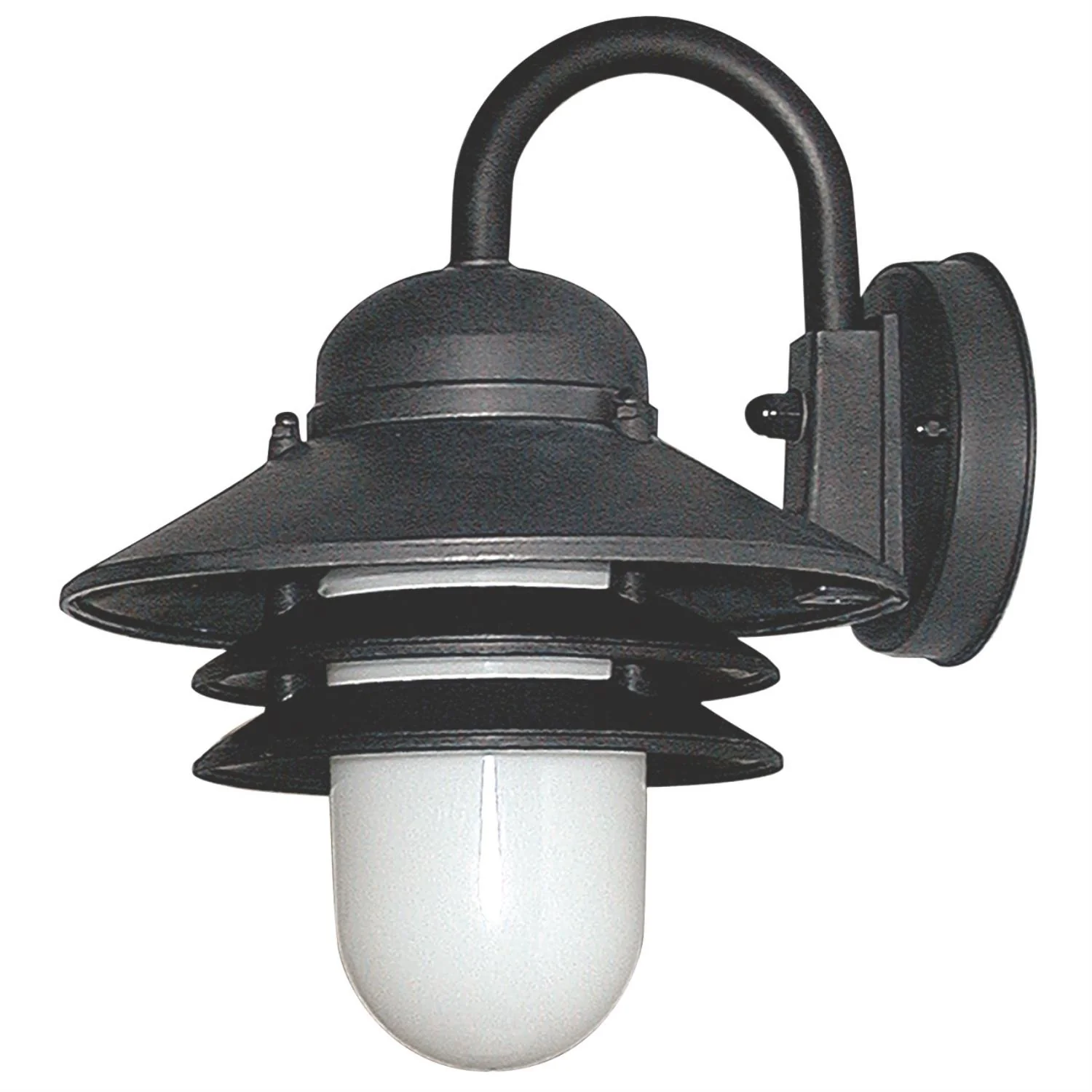 Sunlite Decorative Outdoor Energy Saving Nautical Collection Fixture, Black Finish, Clear Lens - Cheap-Us