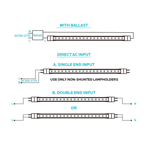 Luxrite LED 4' T8 Universal 13W Shatter Proof Ballast Compatible Light Tube, G13 Base, 1950 Lumens, 6500K - Daylight, 83 CRI, Frosted White Finish (LR34194) - Cheap-Us