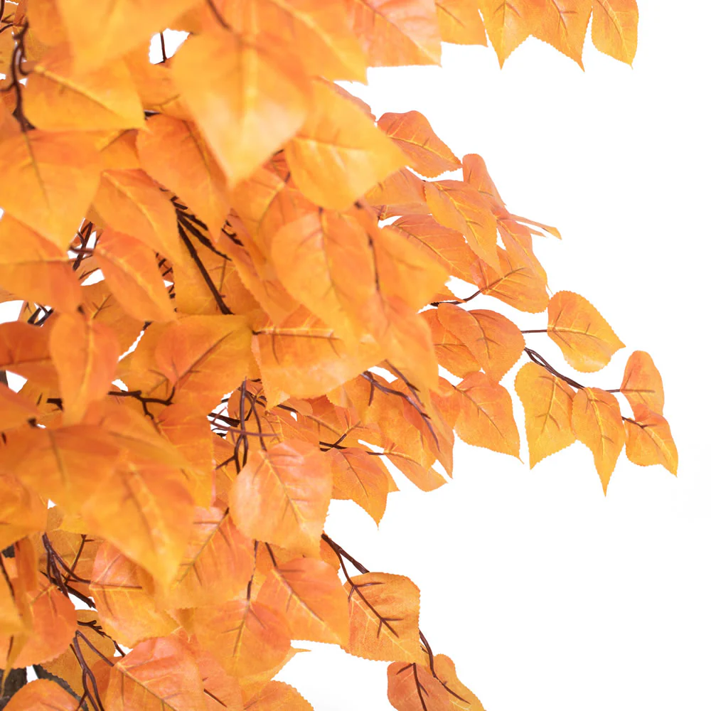 Vickerman 4' Artificial Golden Aspen Bush Rattan Basket. - Cheap-Us