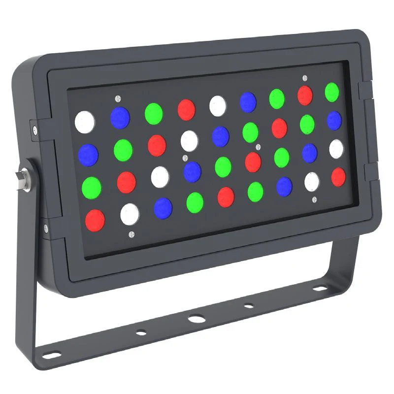 Westgate K 96W RGBW Black Square Flood Light, Outdoor Lighting, 96WRGBW, Black Finish No - Cheap-Us