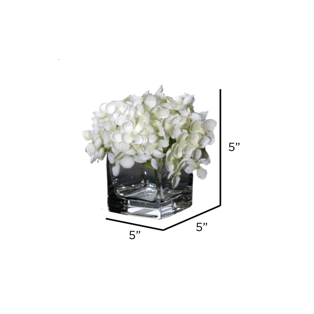 Vickerman Artificial White Mini Hydrangea Set. Comes as a Set of 3. - Cheap-Us