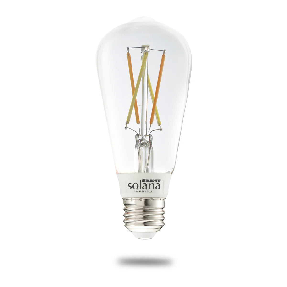Bulbrite Solana ST18 WiFi Connected Edison Filament LED Smart Light Bulb, 60 watt Equivalent, Bright White - Cheap-Us