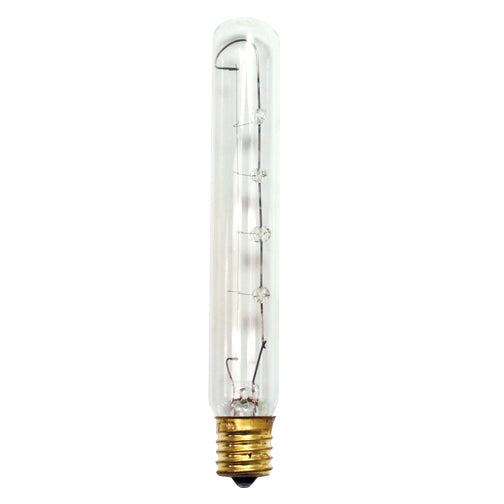 Bulbrite 25T6.5C/N 25 Watt Incandescent T6.5 Tube Exit Light, Intermediate Base, Clear - Cheap-Us