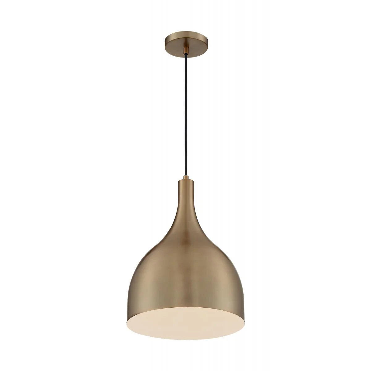 60-7077 BELLCAP 1LT LARGE PENDANT Bellcap - 1 Light Pendant with- Burnished Brass Finish - Cheap-Us