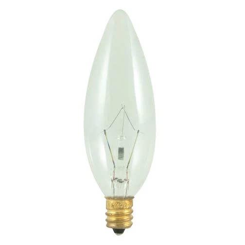 BULBRITE INCANDESCENT B10 CANDELABRA SCREW (E12) 25W DIMMABLE LIGHT BULB 2700K/WARM WHITE 50PK (490025) - Cheap-Us