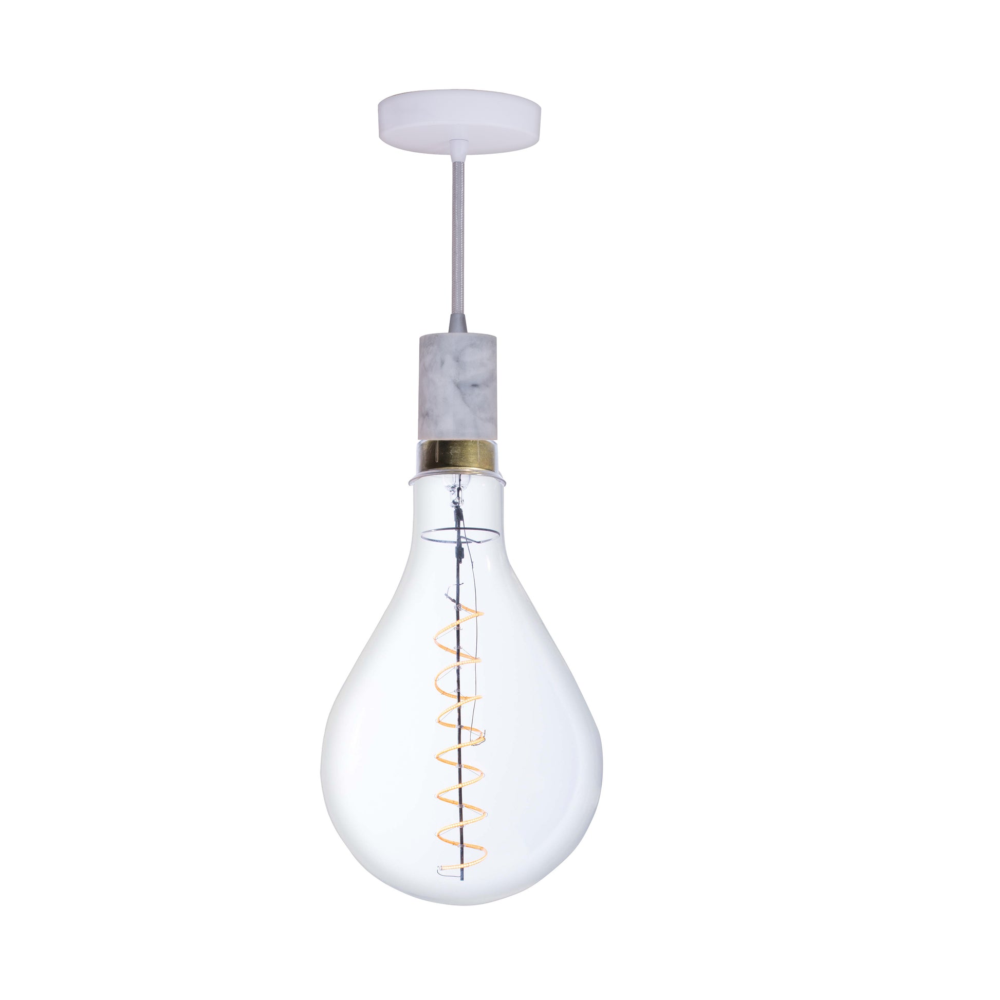 Bulbrite LED Grand Bulb and Pendant Kit of (1) 4 Watt Clear Glass 13