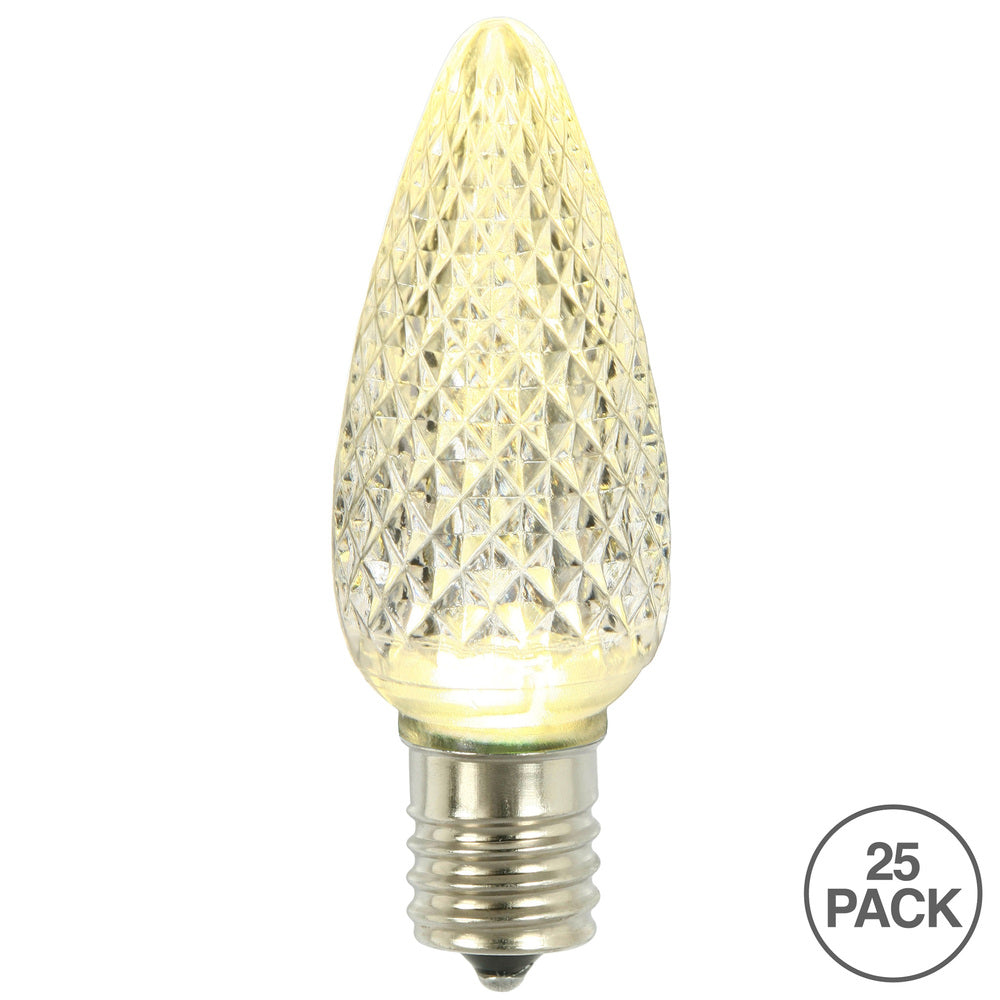Vickerman C9 LED Warm White Faceted Twinkle  Replacement Bulb bag of 25 - Cheap-Us