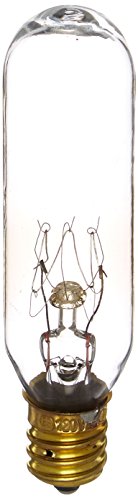 Bulbrite 25T6 25 Watt Incandescent Appliance and Amusement T6 Tubular Bulb, Candelabra Base, Clear - Cheap-Us