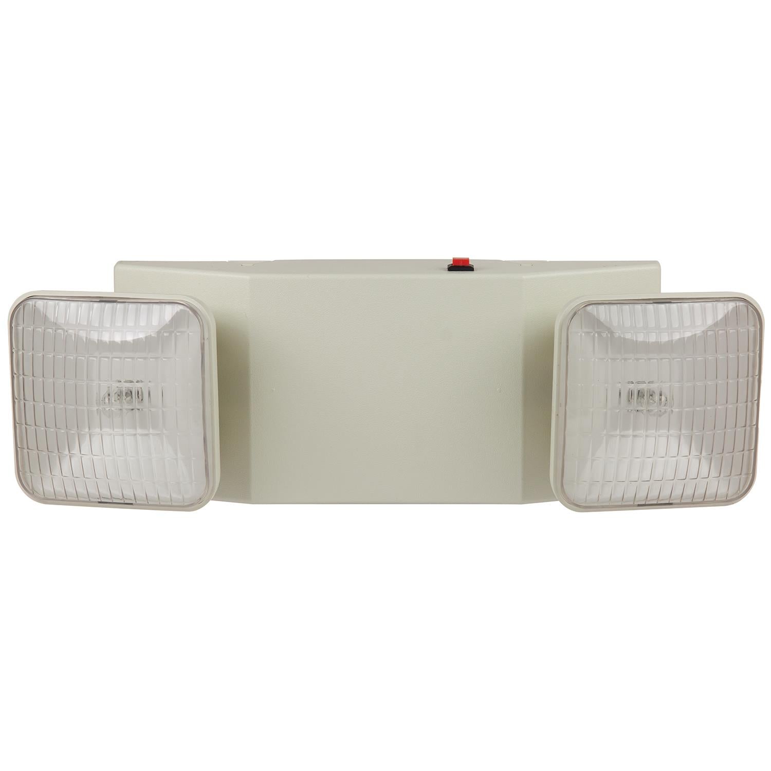 Sunlite 9 Watt 2 Head Emergency Light, White Plastic Body - Cheap-Us