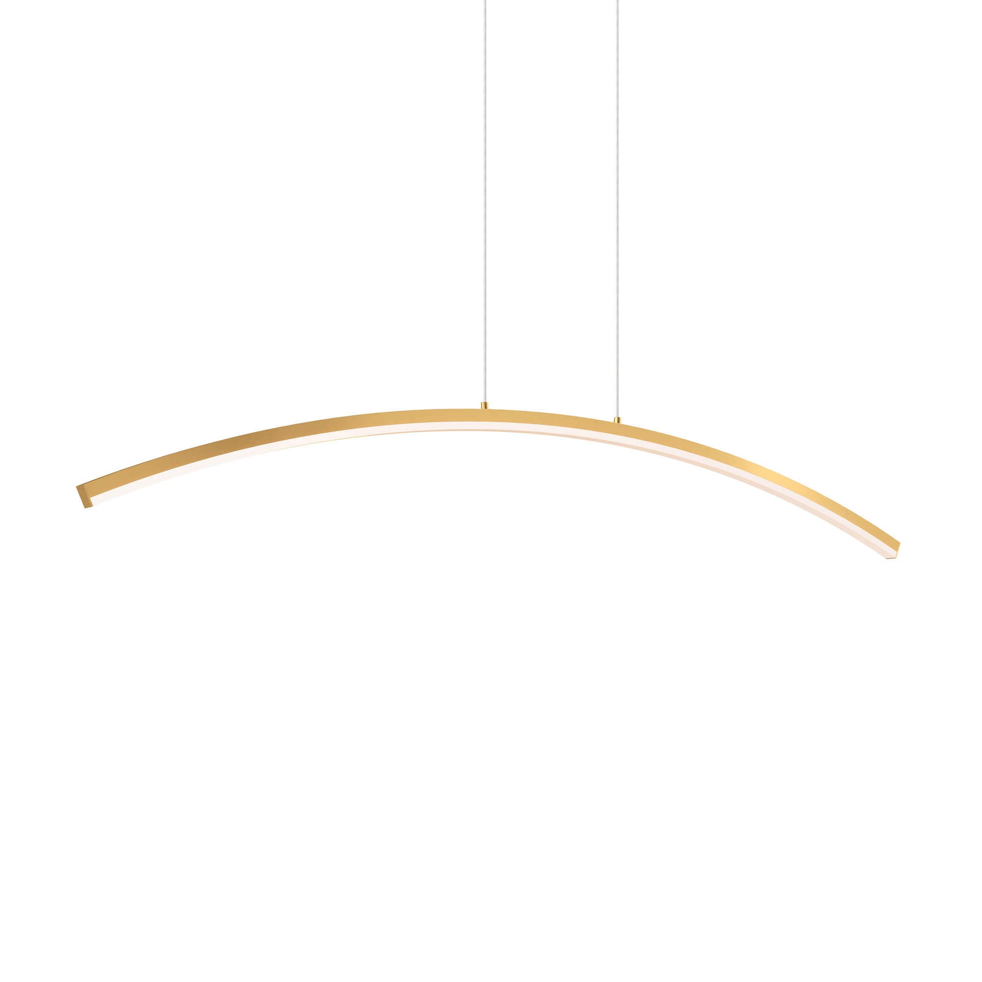 DALS Lighting Sway 36 and 48 Inch 5 CCT Curved LED Pendant - Cheap-Us
