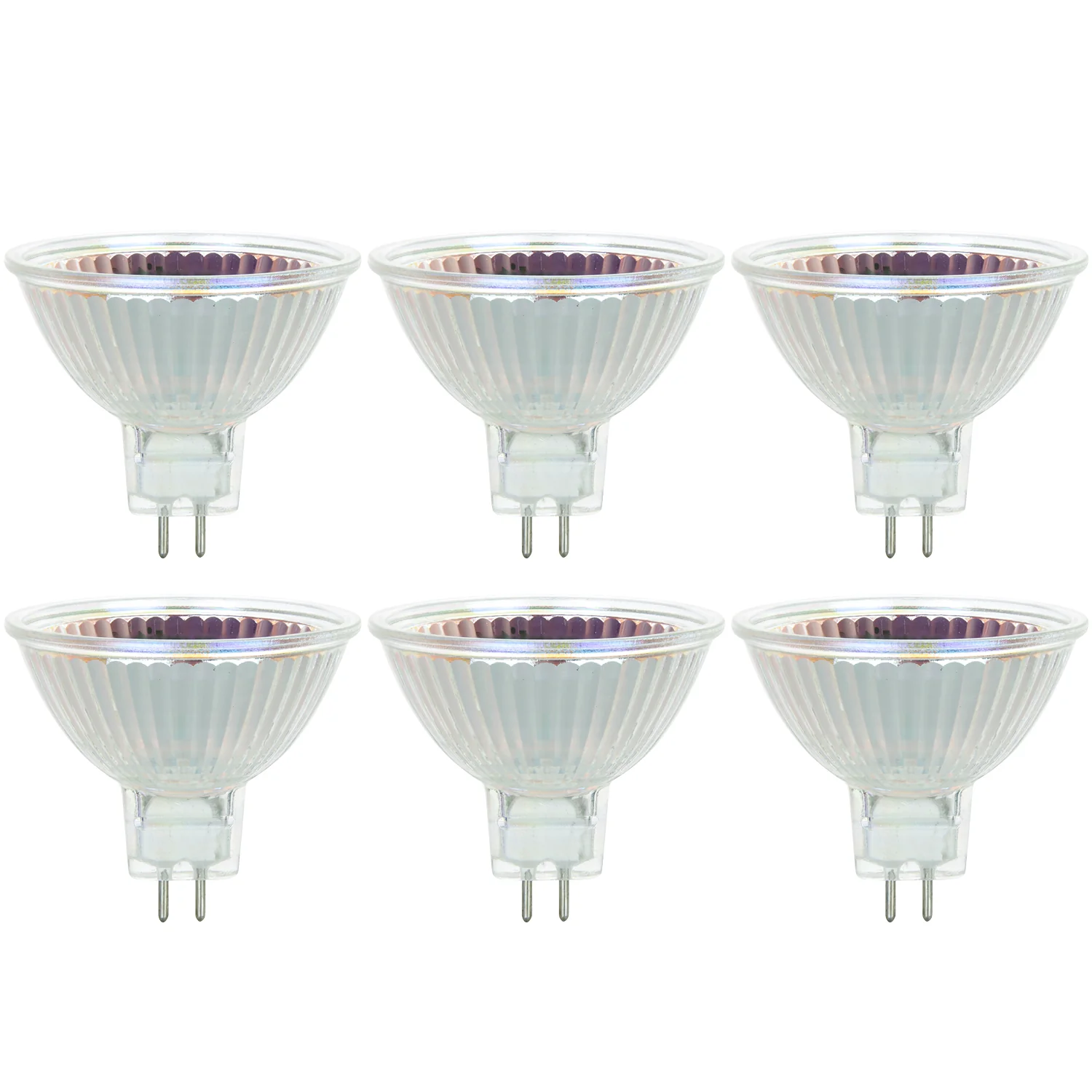 Sunlite 40711-SU 75MR16/FL/12V Halogen MR16 38 Degree Flood Light Bulb 75 Watt, 12 Volt, Bi-Pin Base (GU5.3), Dimmable, UV Protected, 100 CRI, 2,000 Hour Life Span, 3200K - Warm White 6 Pack - Cheap-Us