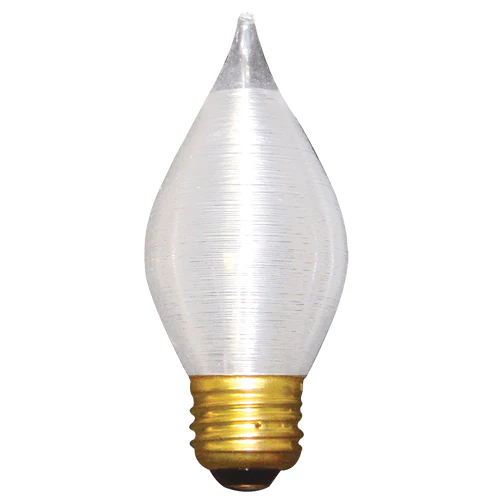 Bulbrite 25C15S 25 Watt Incandescent C15 Spunlite Chandelier Bulb, Medium Base, Satin - Cheap-Us