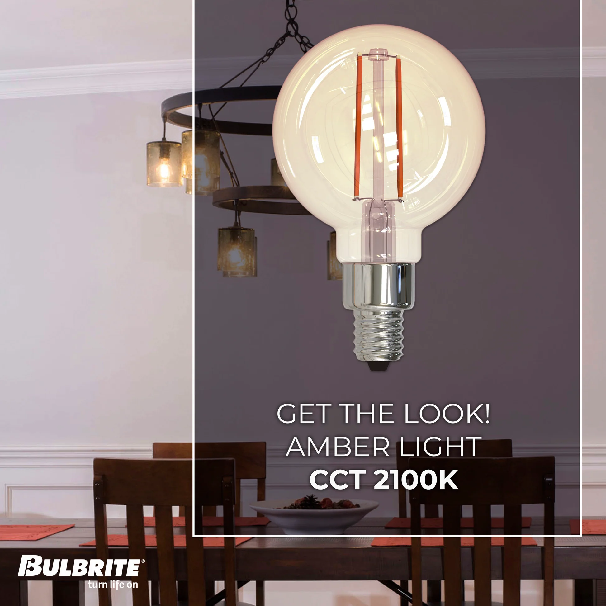 BULBRITE 2.5W LED G16 2100K FILAMENT NOSTALGIC E12 FULLY COMPATIBLE DIMMING-4PK - Cheap-Us