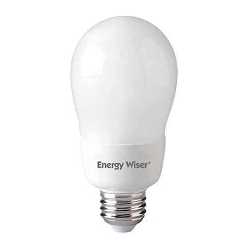 Bulbrite CF14A19/WW 14 Watt Energy Wiser Covered Compact Fluorescent A19 Bulb, Medium Base, Warm White, 60W Equivalent - Cheap-Us