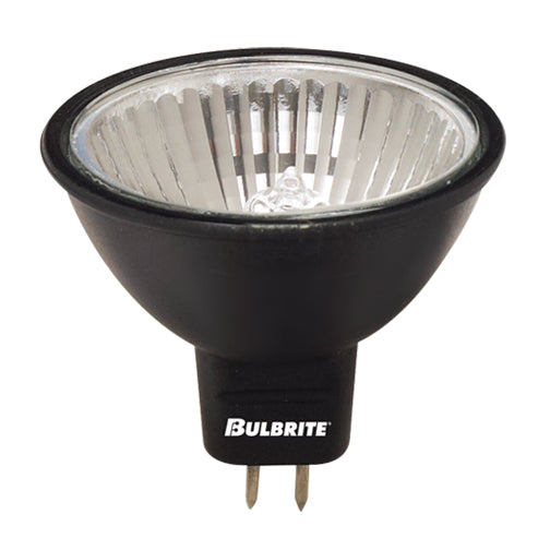 Bulbrite EXN/BLK 50 Watt Dimmable Halogen MR16 Bulb, Bi-Pin GU5.3 Base, Black - Cheap-Us