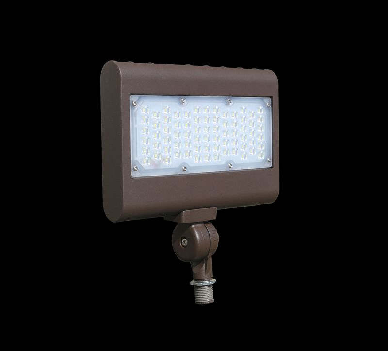 Westgate 0-10V Dimming DLC Premium LF3 Flood/Area Light Series, Outdoor Lighting, 50W, 6100 Lumens, 3000K, Dark Bronze Finish, 0~10V Dimmable - Cheap-Us