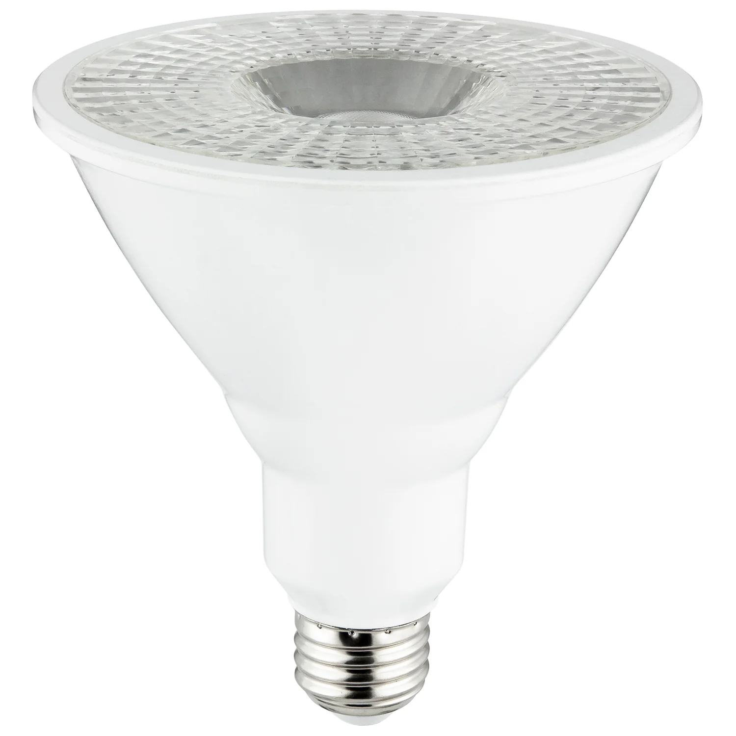 Sunlite 87937 LED PAR38 Long Neck Spotlight Bulb, 15 Watt (100W Halogen EQ), 1200 Lm, 40° Flood Beam, Medium E26 Base, 90 CRI, Dimmable, Title-20/24/CEC Compliant, UL Listed, 5000K Daylight, 1 Count - Cheap-Us