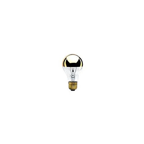 Bulbrite 60A19HG 60 Watt Dimmable Incandescent Half Gold A19 Bulb, Medium Base - Cheap-Us