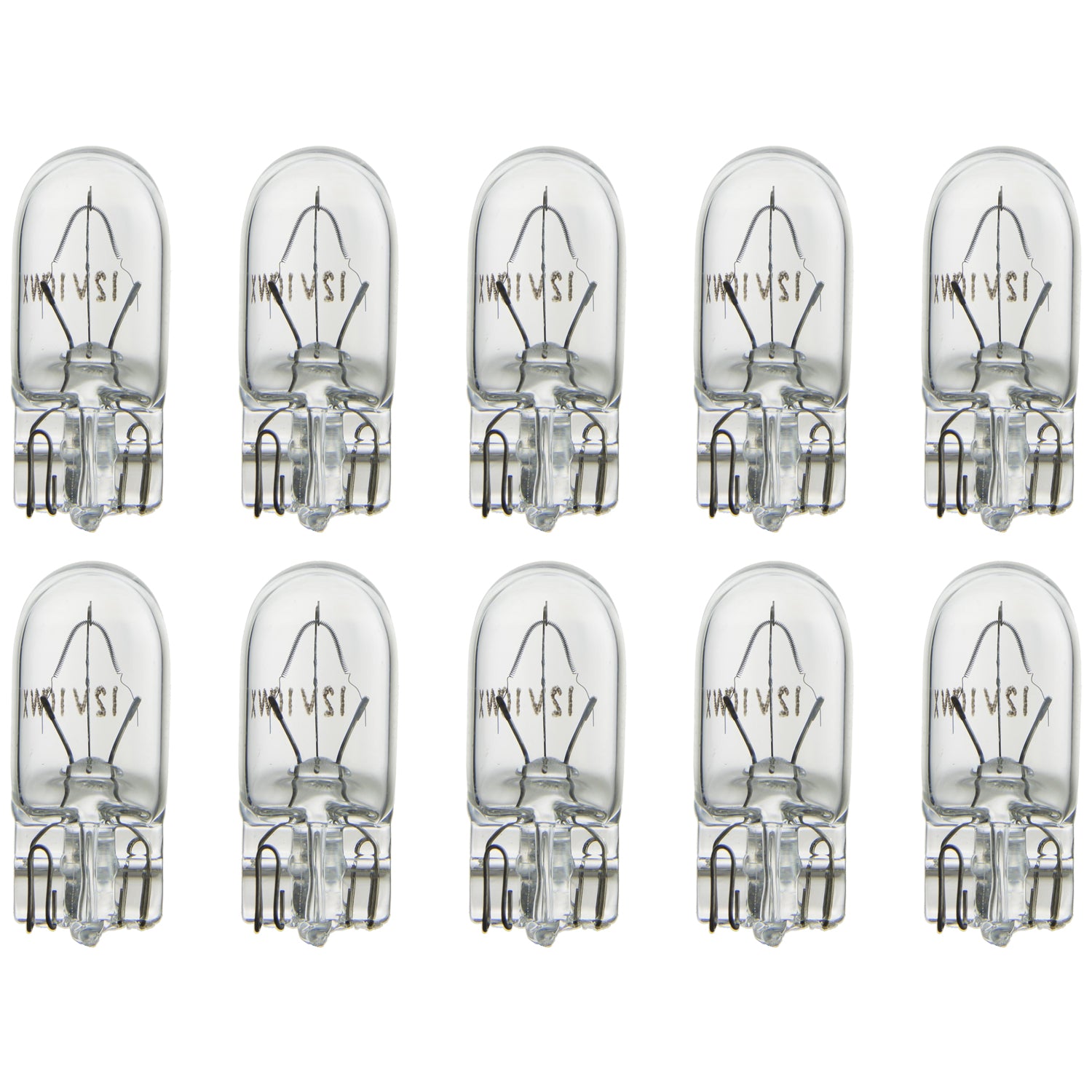 10 Pack 10 Watt T3.25 Xenon, Wedge Base, Clear - Cheap-Us