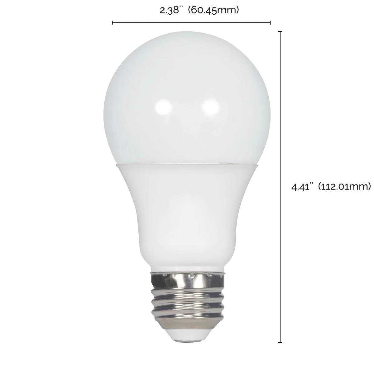 S11413 9A19/LED/E26/840/120V/100PK 9 Watt A19 LED; 4000K; Medium base; 220 deg. Beam Angle; 100-pack - Cheap-Us