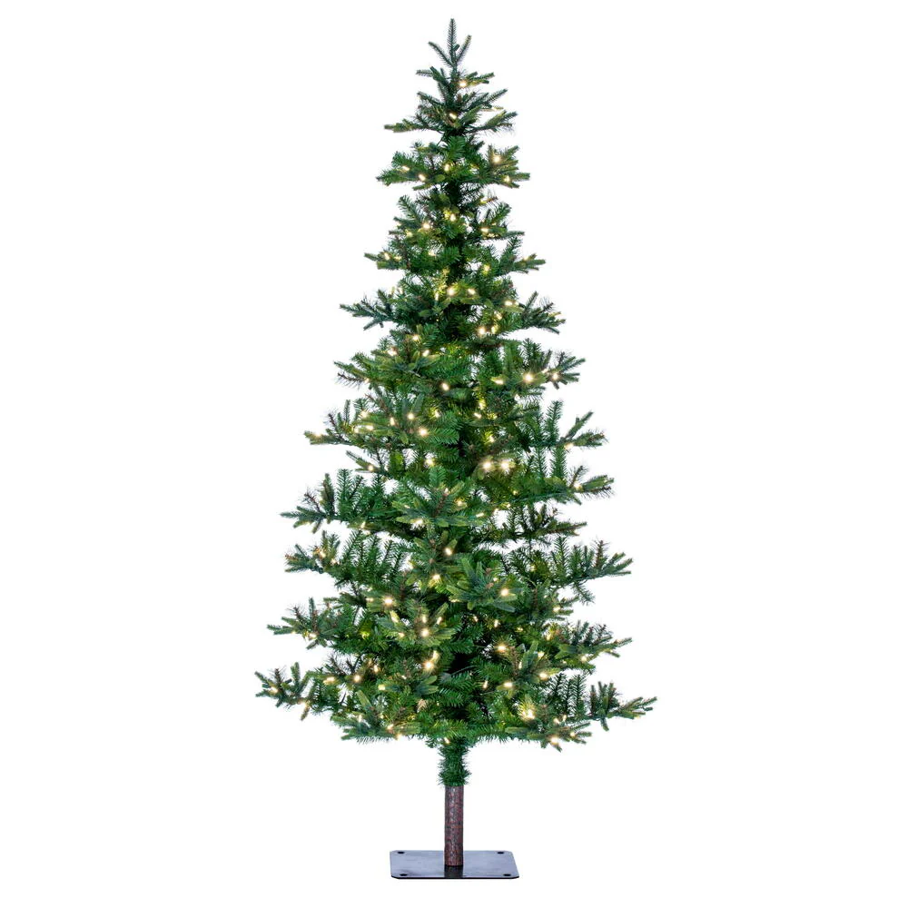Vickerman 7' Shawnee Fir Artificial Christmas Tree Warm White LED Dura-lit Lights - Cheap-Us