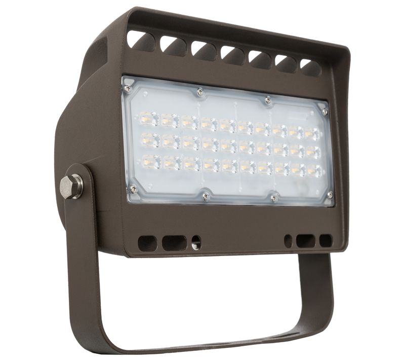 Westgate LED Architectural Flood Lights LF4 Series 120V-277V, Outdoor Lighting, 50W, 5400 Lumens, 3000K, Dark Bronze Finish, 0~10V Dimmable - Cheap-Us