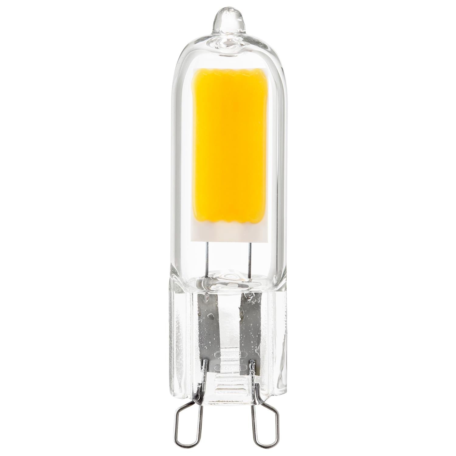 Sunlite LED G9 Light Bulbs, 2 Watt (25W Halogen Equivalent), 200 Lumen, 3000K Warm White, G9 Base - Cheap-Us