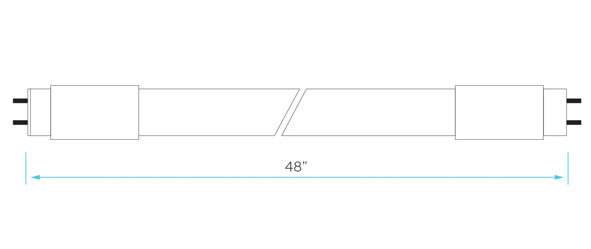 Luxrite Retrofit Tube LED13T8/40K/48/CL/UNV3 4000K Cool White - Cheap-Us