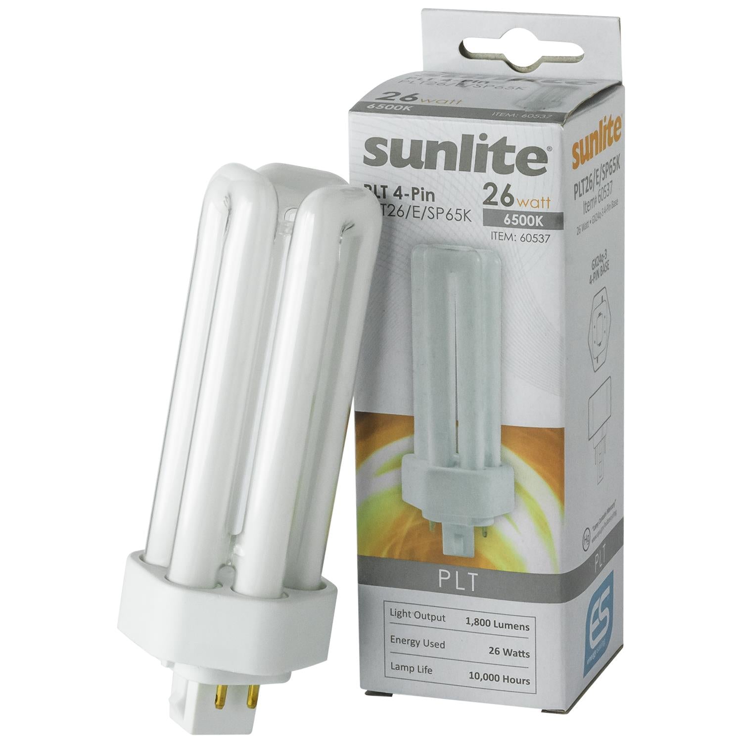 Sunlite 26 Watt PLT 4-Pin Triple Tube, GX24Q-3 Base, Daylight - Cheap-Us