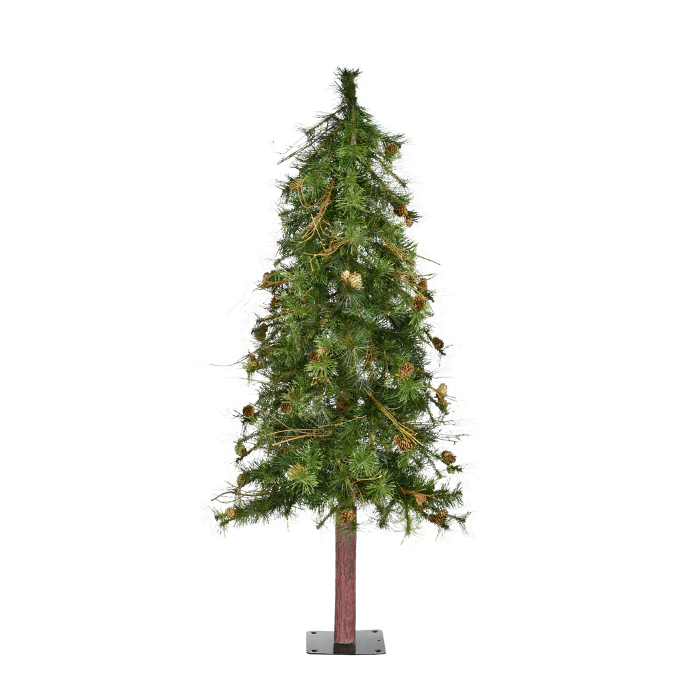 Vickerman 6' Mixed Country Alpine Artificial Christmas Tree Unlit - Cheap-Us