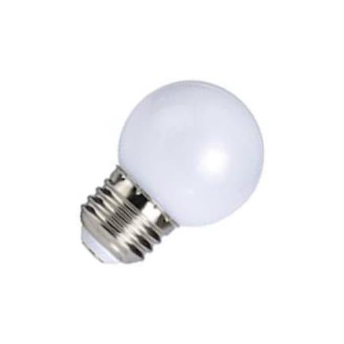 Bulbrite LED/G14W 1 Watt Ambient LED Color Light G14 Bulb, Medium Base, White - Cheap-Us