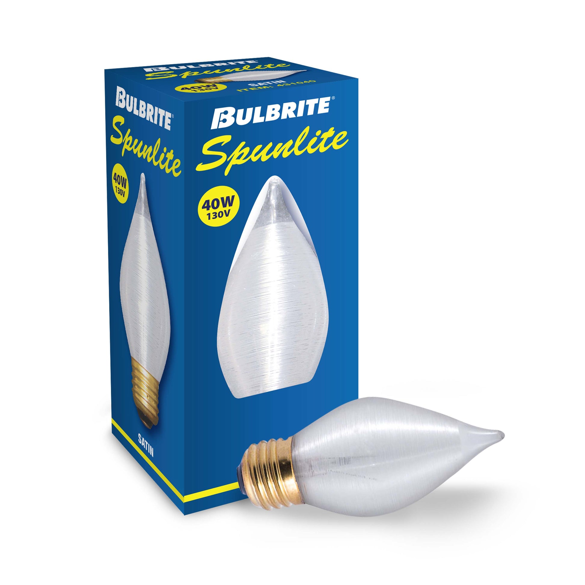 Bulbrite Pack of (25) 40 Watt Dimmable Satin Finish C15 Spunlite Incandescent Light Bulbs with Medium (E26) Base - Cheap-Us