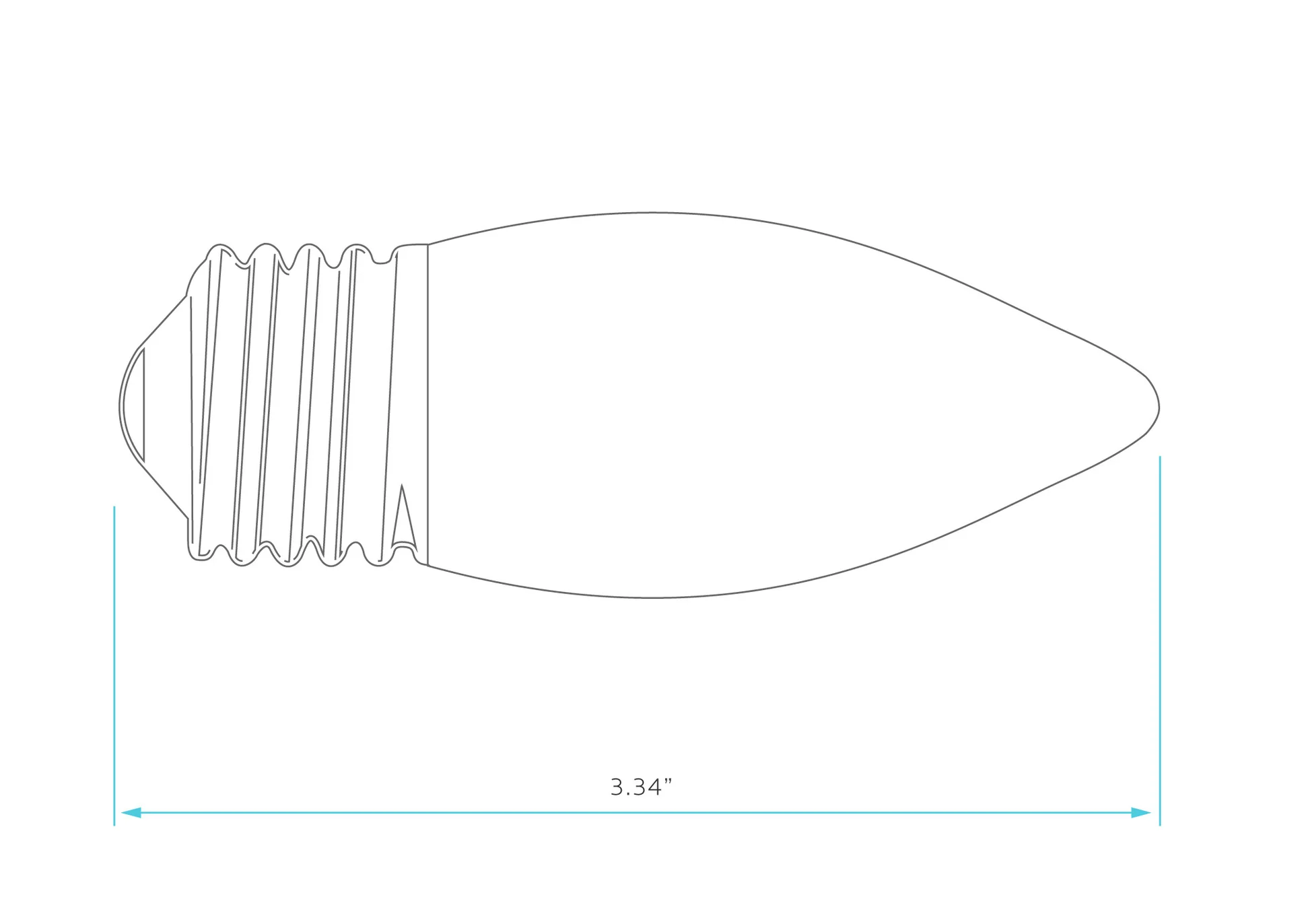 Luxrite Filament LED4ETC/CL/27K/D 2700K Warm White - Cheap-Us