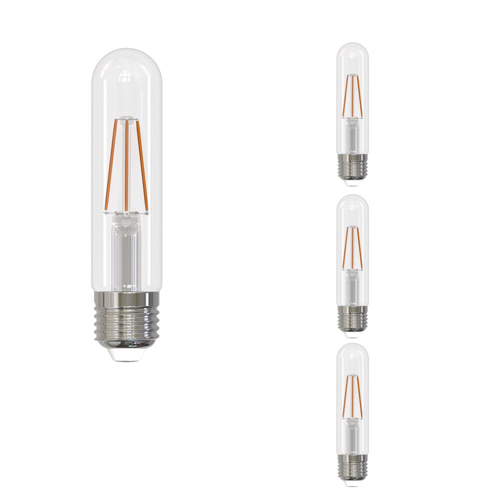 Bulbrite LED Filament Pack of (4) 5 Watt Dimmable 5 Inch T9 Light Bulbs with Clear Glass Finish and Medium (E26) Base - 2700K (Warm White Light), 500 Lumens - Cheap-Us