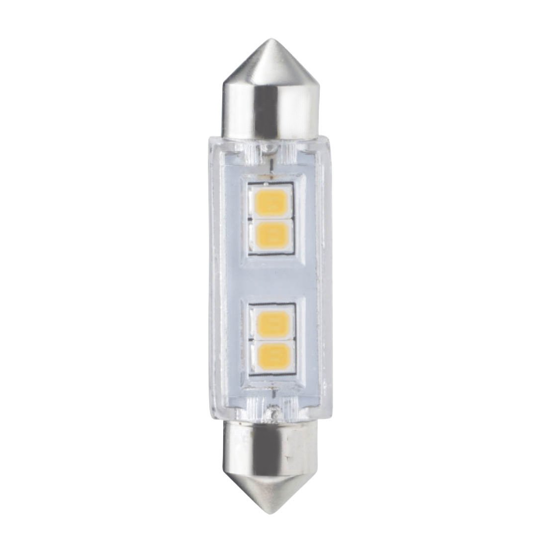 BULBRITE LED T3 FESTOON (FEST) 0.8W NON-DIMMABLE LIGHT BULB 3000K/SOFT WHITE 20W INCANDESCENT EQUIVALENT 3PK (770611) - Cheap-Us