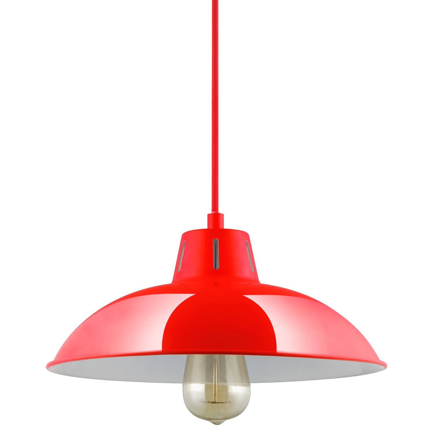 Sunlite CF/PD/V/R Red Vega Residential Ceiling Pendant Light Fixtures With Medium (E26) Base - Cheap-Us