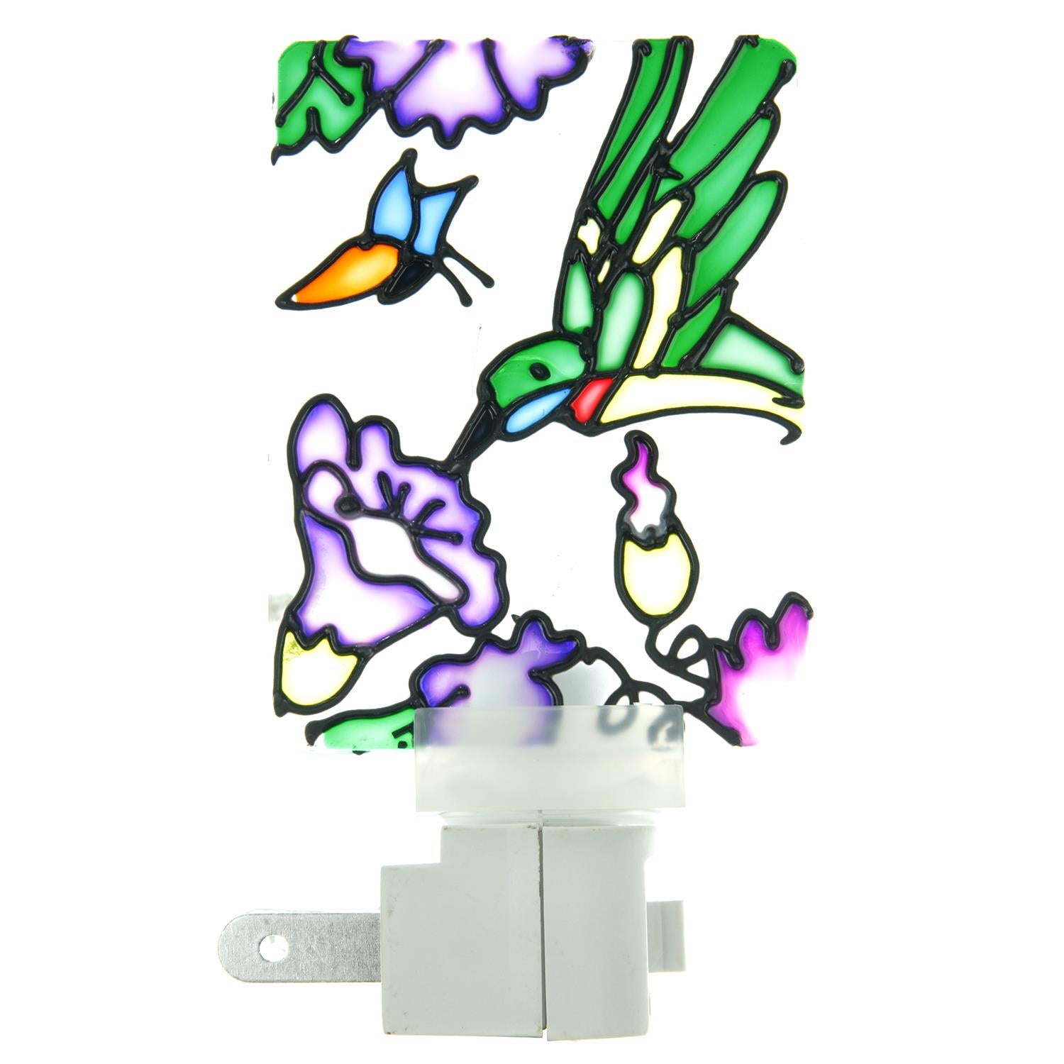 Sunlite E111 Colored Stained Glass Decorative Night Light, Clear - Cheap-Us