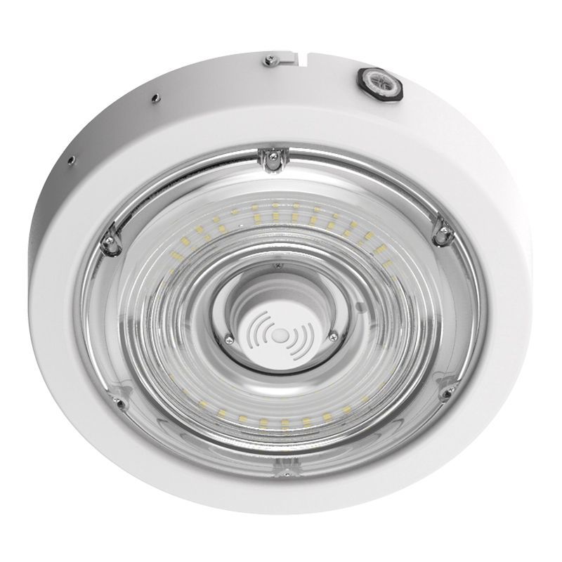 Westgate Builder Series Indoor Round Canopy Light Selectable 30/40/50W 30/40/50K Sensor Ready, Wh, Outdoor Lighting, 30W/40W/50W, 135 Lumens/W, 30K/40K/50K, White Finish, 0-10V - Cheap-Us