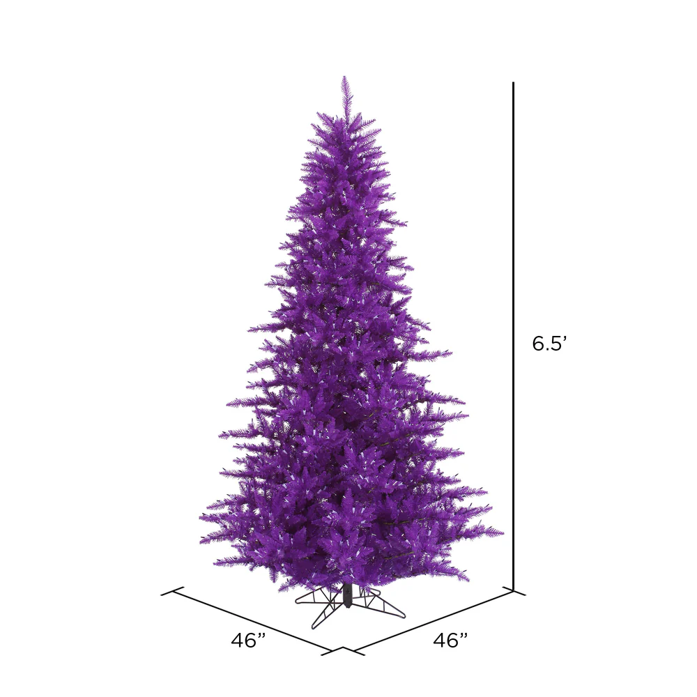 Vickerman 6.5' Purple Fir Artificial Christmas Tree Unlit - Cheap-Us