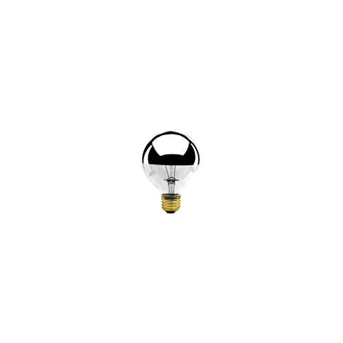 Bulbrite 40G25HM 40 Watt Dimmable Incandescent Half Chrome G25 Globe Bulb, Medium Base - Cheap-Us