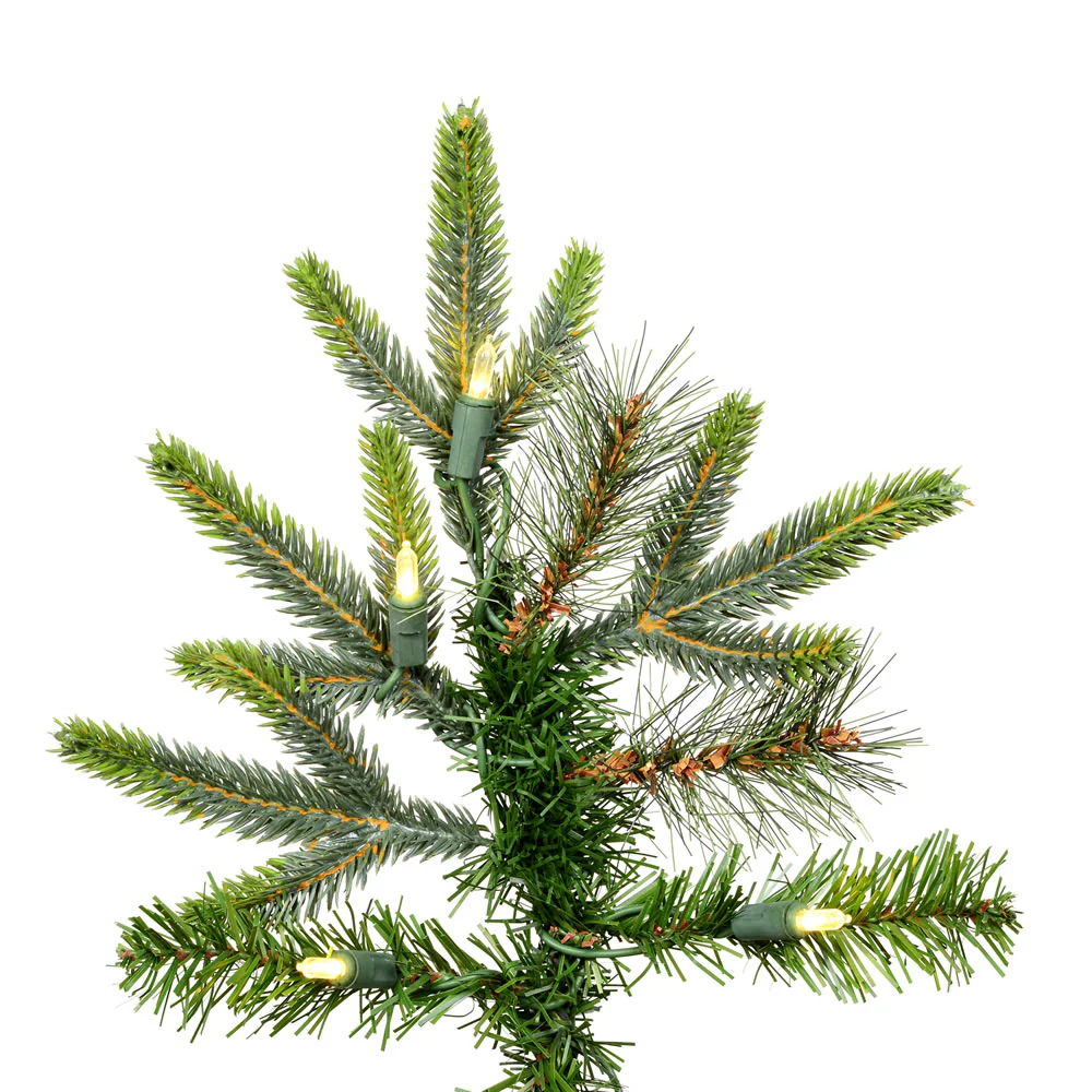 Vickerman 6' Shawnee Fir Artificial Christmas Tree Warm White LED Dura-lit Lights - Cheap-Us