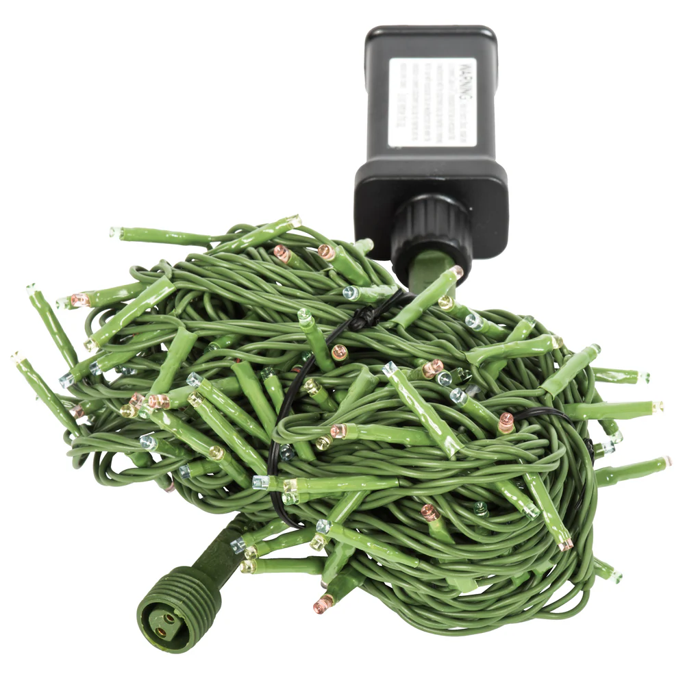 Vickerman 144 Multi-color LED Cluster Light Set 24' Christmas Light Set Green Wire - Cheap-Us