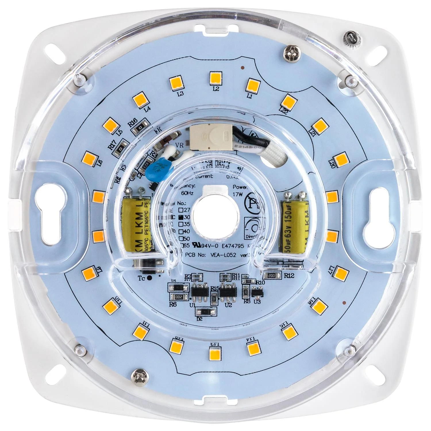 Sunlite LED Retrofit Light Engine, 4-Inch, 5000K Super White, 17 Watt, Dimmable, Flush Ceiling Fixture LED Upgrade Panel, Energy Star Compliant, Commercial Grade, 90 CRI - Cheap-Us